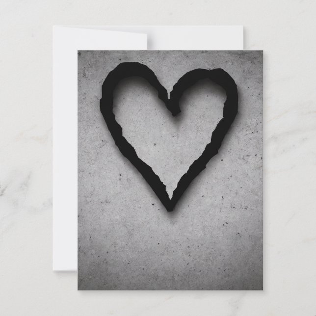 Leftover heart, No 01 Note Card (Front)