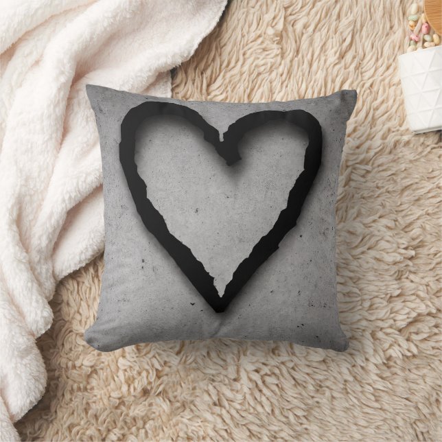 Leftover heart, No 01 Throw Pillow (Blanket)