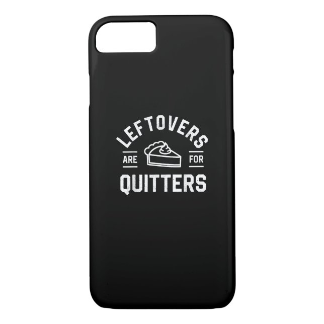 Leftovers Are For Quitters Thanksgiving Pumpkin Pi Case-Mate iPhone Case (Back)