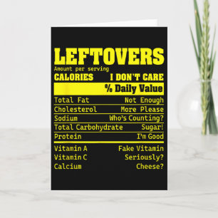 Leftovers Nutrition Facts Food A Dietitian Holiday Card