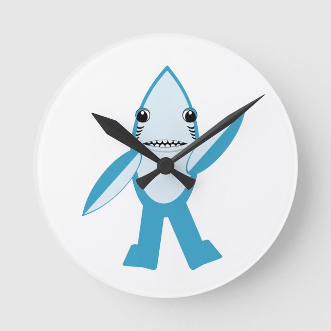 #LeftShark #RightShark Left Shark Right Shark Round Clock (Front)