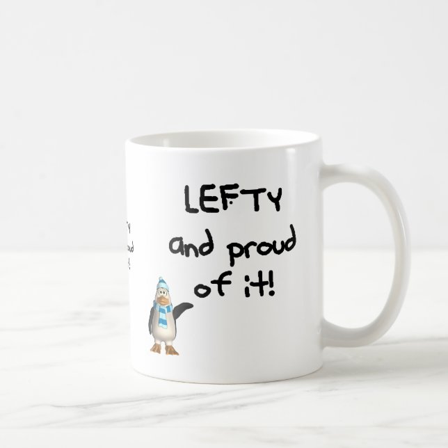 Lefty and Proud of it! Left handed funny sayings Coffee Mug (Right)