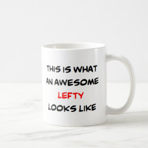 lefty, awesome coffee mug