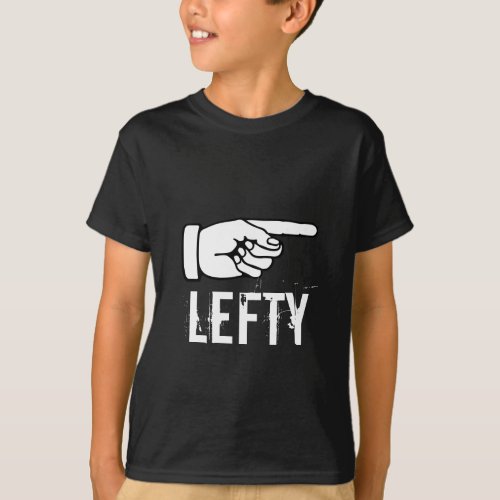 LEFTY Humorous t shirt for left handed players