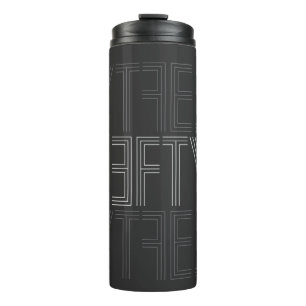 Lefty Left Handed Modern Typography Thermal Tumbler