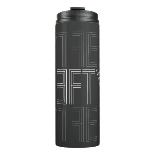 Lefty Left Handed Modern Typography Thermal Tumbler