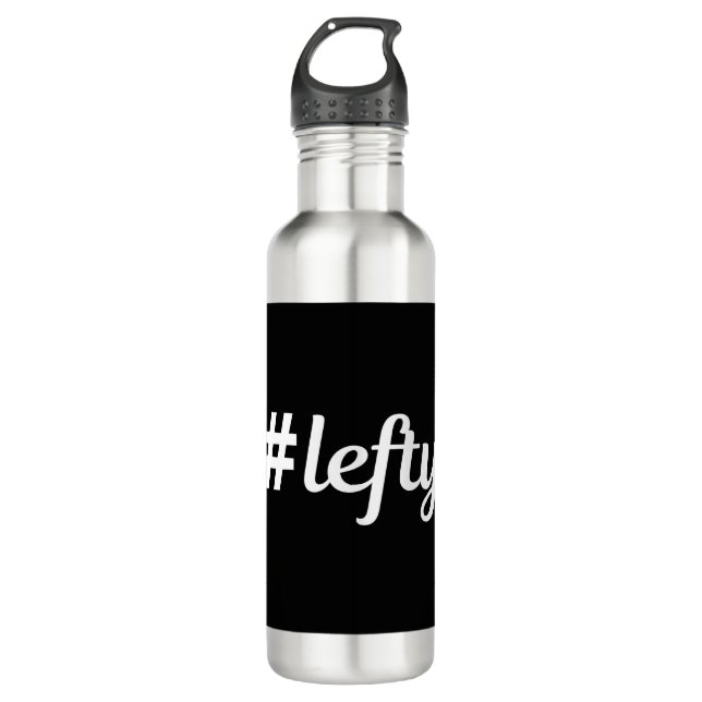 # Lefty Left Hander's Stainless Steel Water Bottle (Front)
