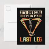 Leg Amputation Humor Leg Amputee Postcard | Zazzle