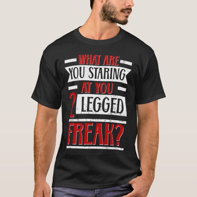 Leg Amputee Awareness Amputation Support Wheelchai T-Shirt (Front)