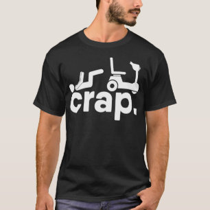 Leg Amputee Electric Wheelchair Fall Handicap Funn T-Shirt