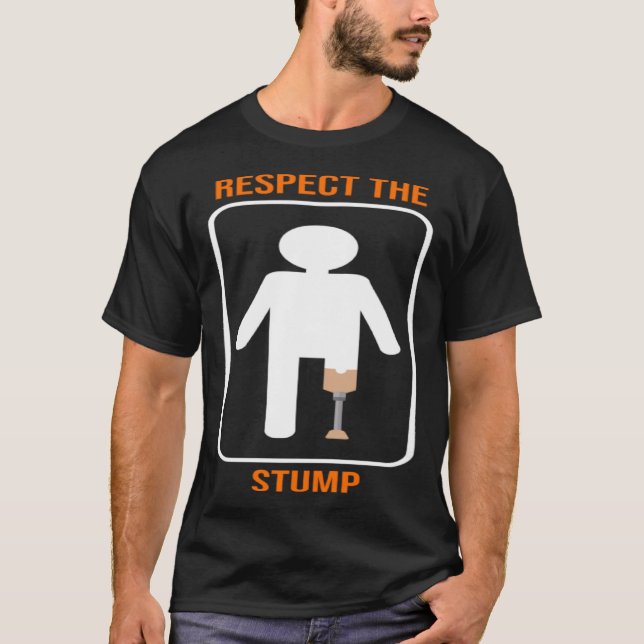 Leg Amputee Wheelchair Theme and Bioinc Leg T-Shirt (Front)