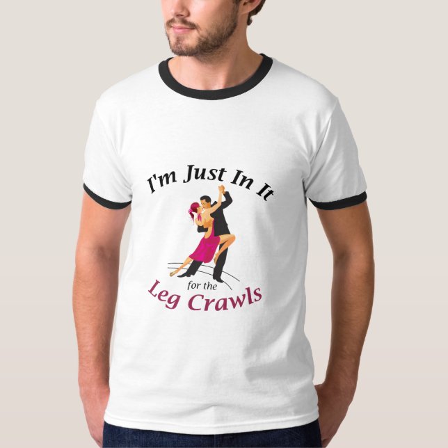 "leg Crawl"  Men's Basic Ringer T-Shirt (Front)