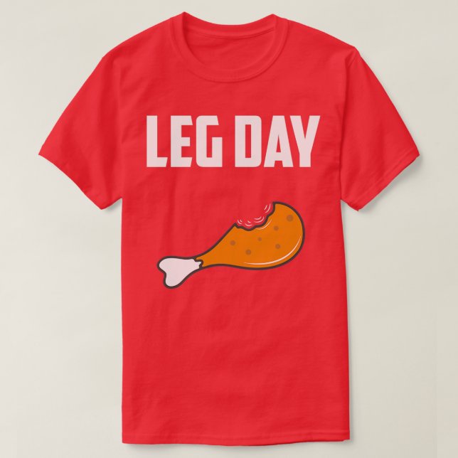Leg Day bodybuilding trainers 3 T-Shirt (Design Front)