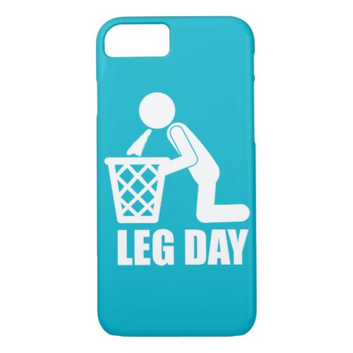 Leg Day _ Bodybuilding Workout _ Puke iPhone 87 Case