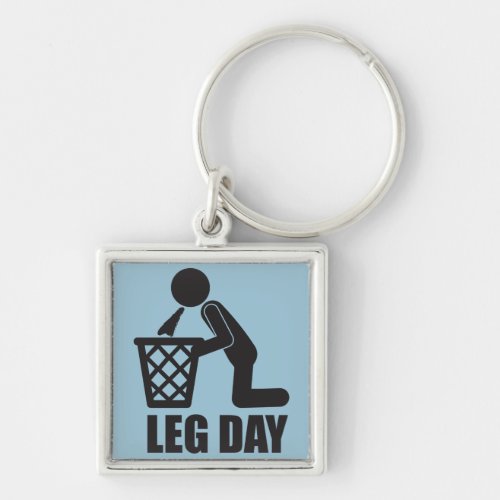 Leg Day _ Bodybuilding Workout _ Puke Keychain