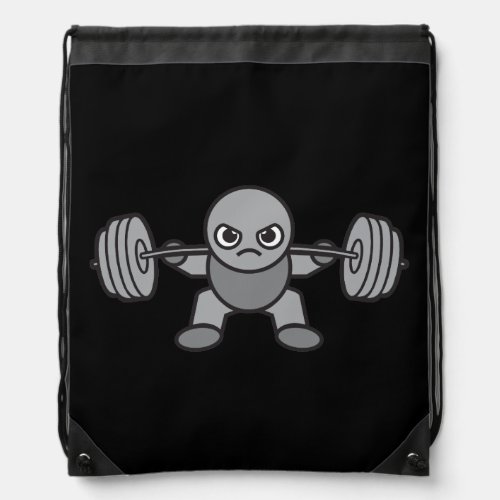 Leg Day _ Squat _ Kawaii Weightlifter Drawstring Bag