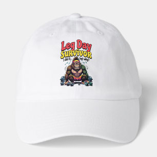 Leg Day Survivor Exhausted Gorilla Gym Hat