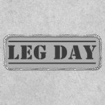 Leg Day Workout Patch at Zazzle