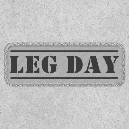 Leg Day Workout Patch
