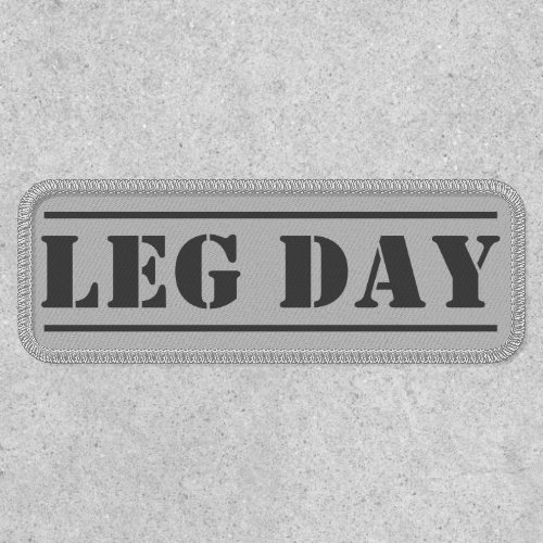 Leg Day Workout Patch