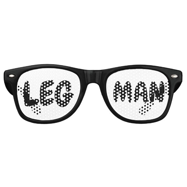 LEG MAN FUNNY PARTY SUNGLASSES (Front)