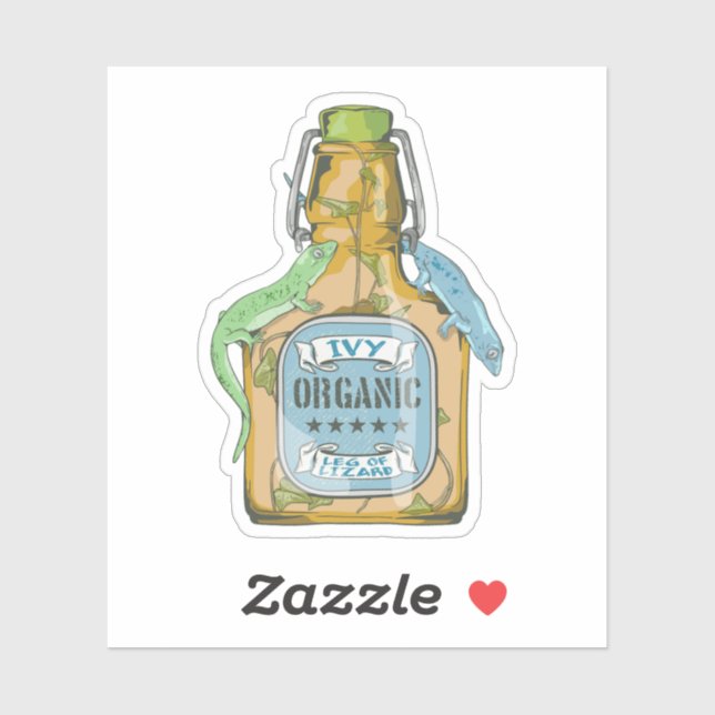 Leg of lizard Shakespeare Macbeth Sticker (Sheet)