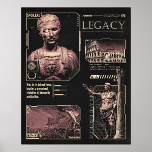 Legacy - Brutalist Design Poster