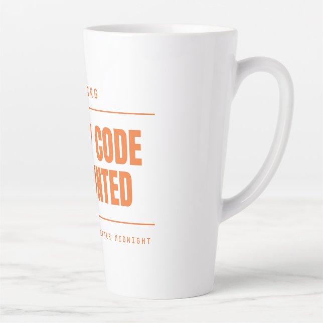 Legacy Code Is Haunted Funny Programmer Developer Latte Mug (Right)