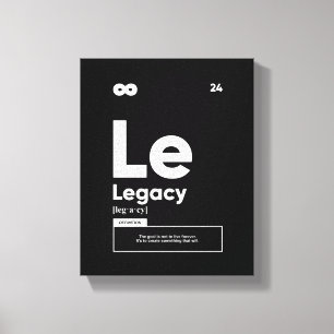 Legacy Definition Motivational Wall Art Canvas