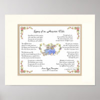 Legacy of an Adopted Child Hand Calligraphy Pink