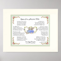 Legacy of an Adopted Child Hand Calligraphy Pink