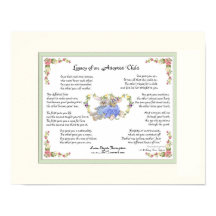 Legacy of an Adopted Child Hand Calligraphy Pink