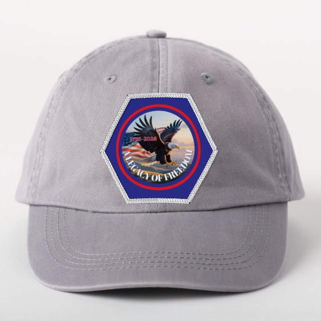 Legacy of Freedom  • 1776–2026 Eagle Hexagon Patch (On Headwear)