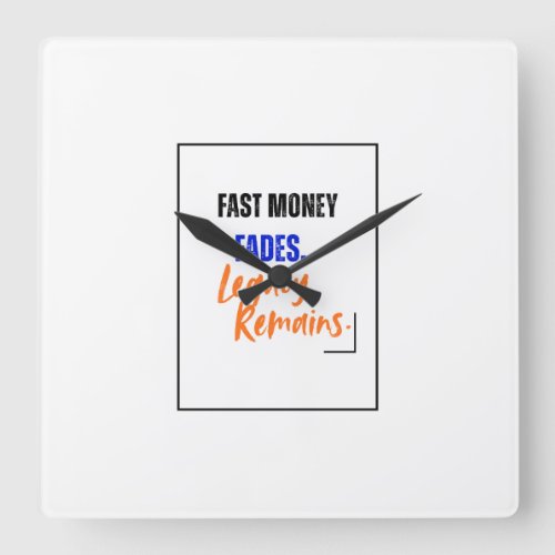 Legacy Remains Wall Clock | For Investor homedecor