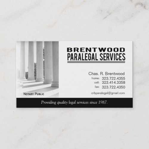 Legal1 Paralegal Law Office Services Notary Public Business Card Templates