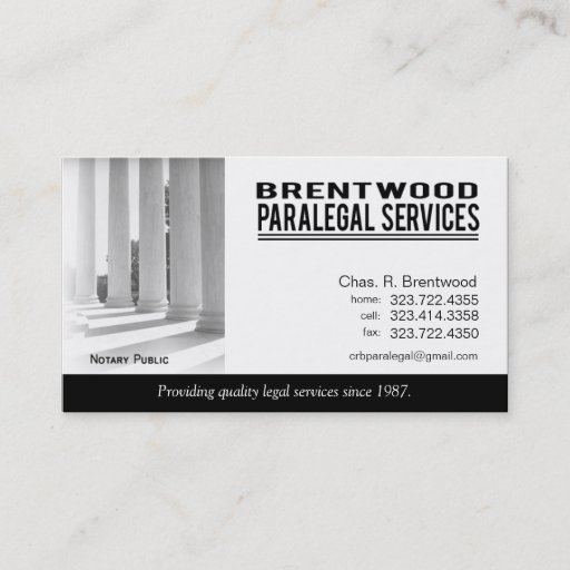 Customizable Legal1 Paralegal Law Office Services Notary Public Business Card Templates