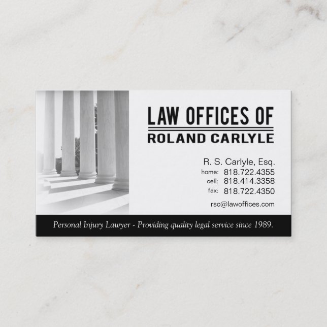 Legal2 Law Offices of Attorney Business Card (Front)