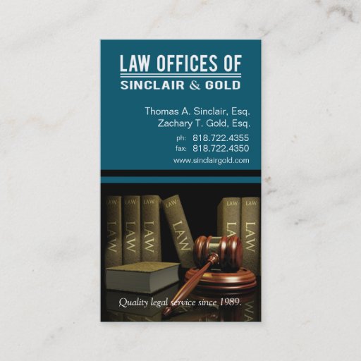 Customizable Legal3 Law Offices of Attorney - Lawyer Business Card