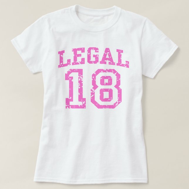 Legal 18 T-Shirt (Design Front)