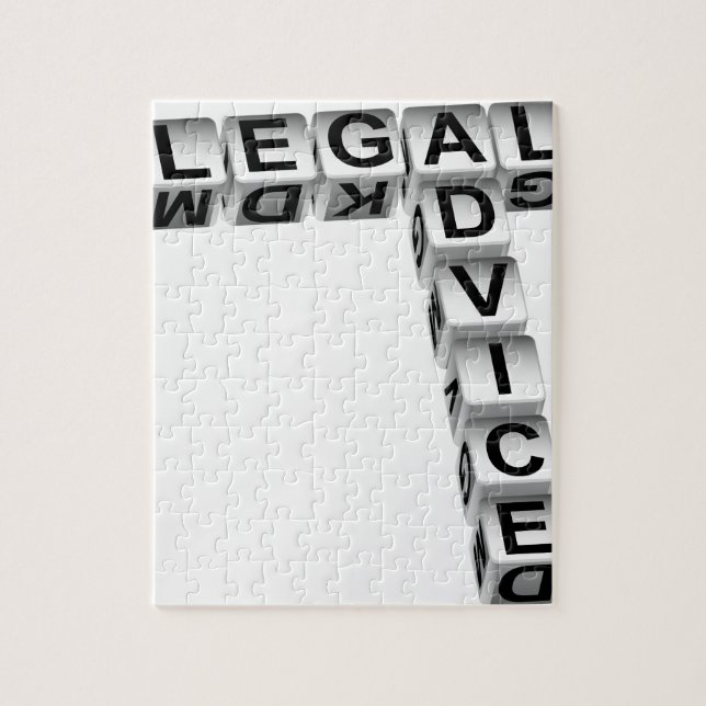 Legal Advice Dice Graphic Jigsaw Puzzle (Vertical)
