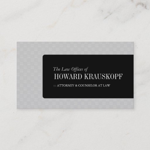 Customizable Legal Business Cards