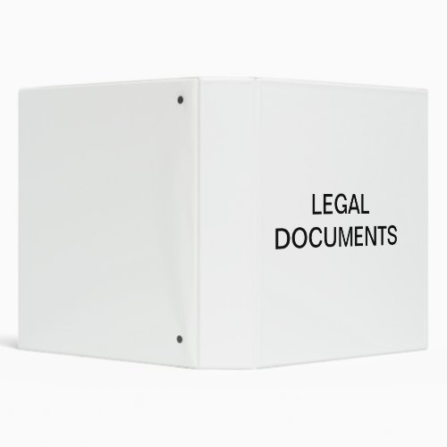 Legal Documents Organizer Binder
