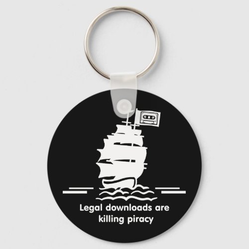 Legal Download Are Killing Pirates Keychain