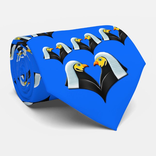 Legal Eagles on Royal Blue Neck Tie (Rolled)