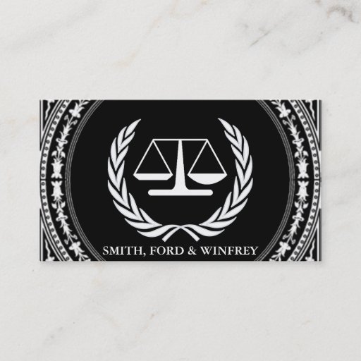 Customizable LEGAL FIRM BUSINESS CARD