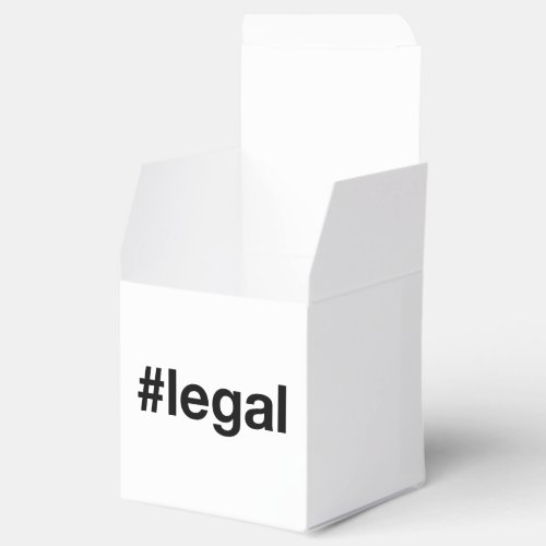 LEGAL Hashtag Favor Boxes