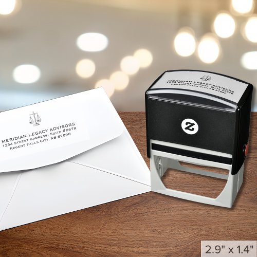 Legal Justice Scale Logo Self_Inking Stamp
