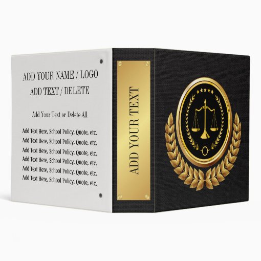 Legal / Law / Attorney Binder 1 Zazzle
