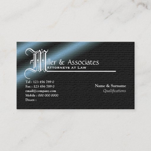 Customizable Legal law attorney lawyer firm business card template
