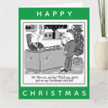 Legal Lawyer and Client Cartoon Happy Christmas Card